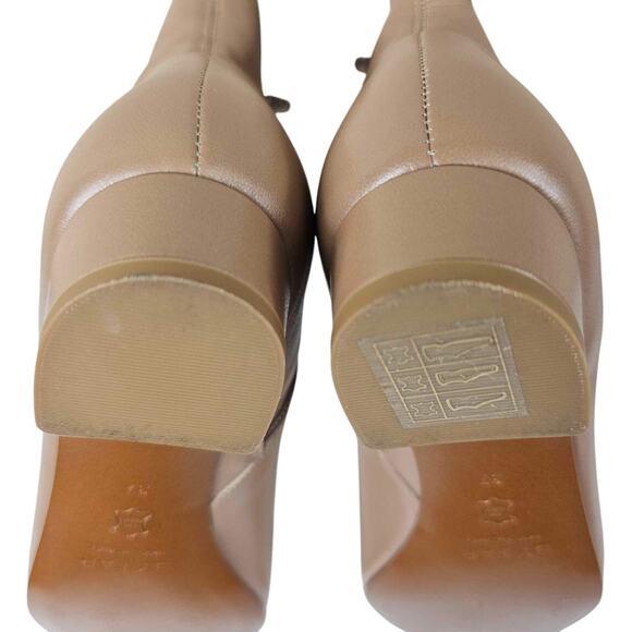 BY FAR Leather Low Heel Square Toe Booties $540 Size 37 - Picture 10 of 14